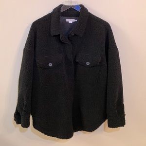 Good American Sherpa Shacket Black (1/2)